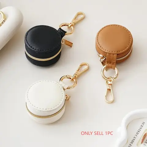 Mini Round Dustproof Jewelry Organizer Box, Lightweight Box, jewelry storage box, Detachable Zipper Handle, Portable Cosmetic Bag for Earrings Rings Lipstick, Travel Accessories, Organizing Containers