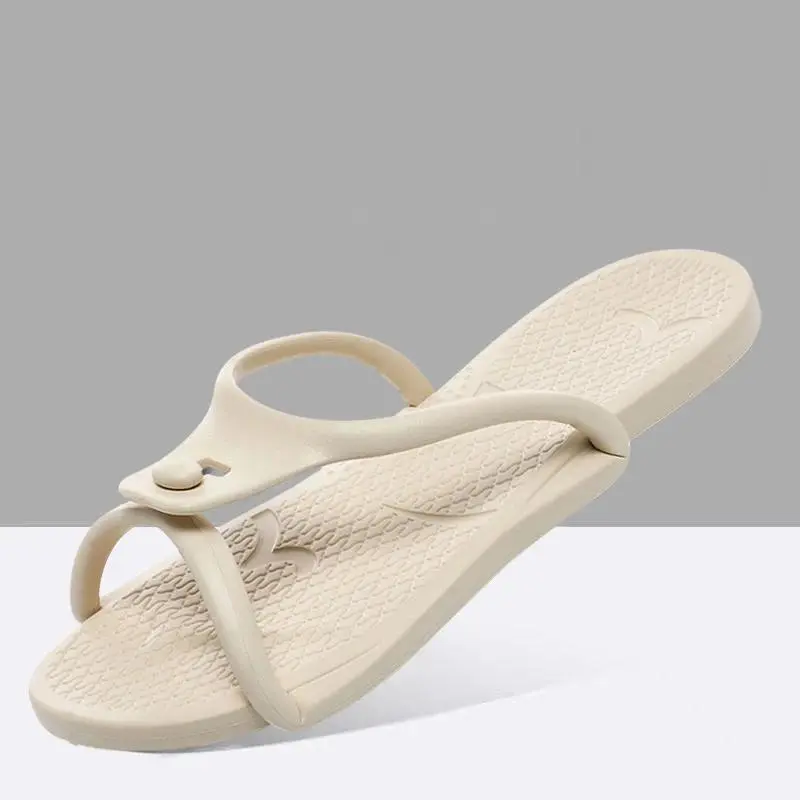 Unisex Folding EVA Sports Slides - Portable Travel Sandals with Soft Non-Slip Sole for Beach, Indoor Footwear