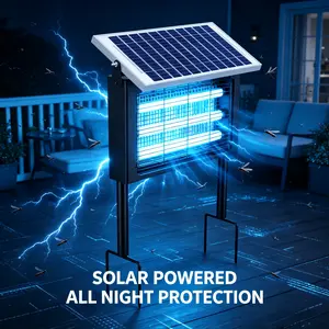 Household Commercial Insect Remover & Fly Trapping Device, Low Power Consumption, Silent Operation, Large Trapping Range, Weather Resistant Portable Design for Balcony Restaurant Courtyard