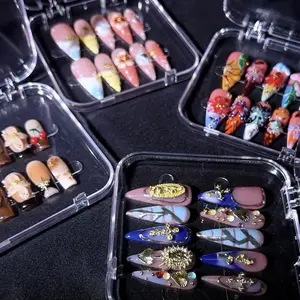 Handmade nail art cute square detachable nails  fashionable and wearable, perfect gifts for women and girls' gift Suitable for various occasions, high quality reusable, easy to stick