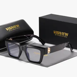 VISIVIEW Unisex Anti-Blue Light Glasses Classic High-End Frame with Premium Craftsmanship, Perfect For Daily Life and Travel