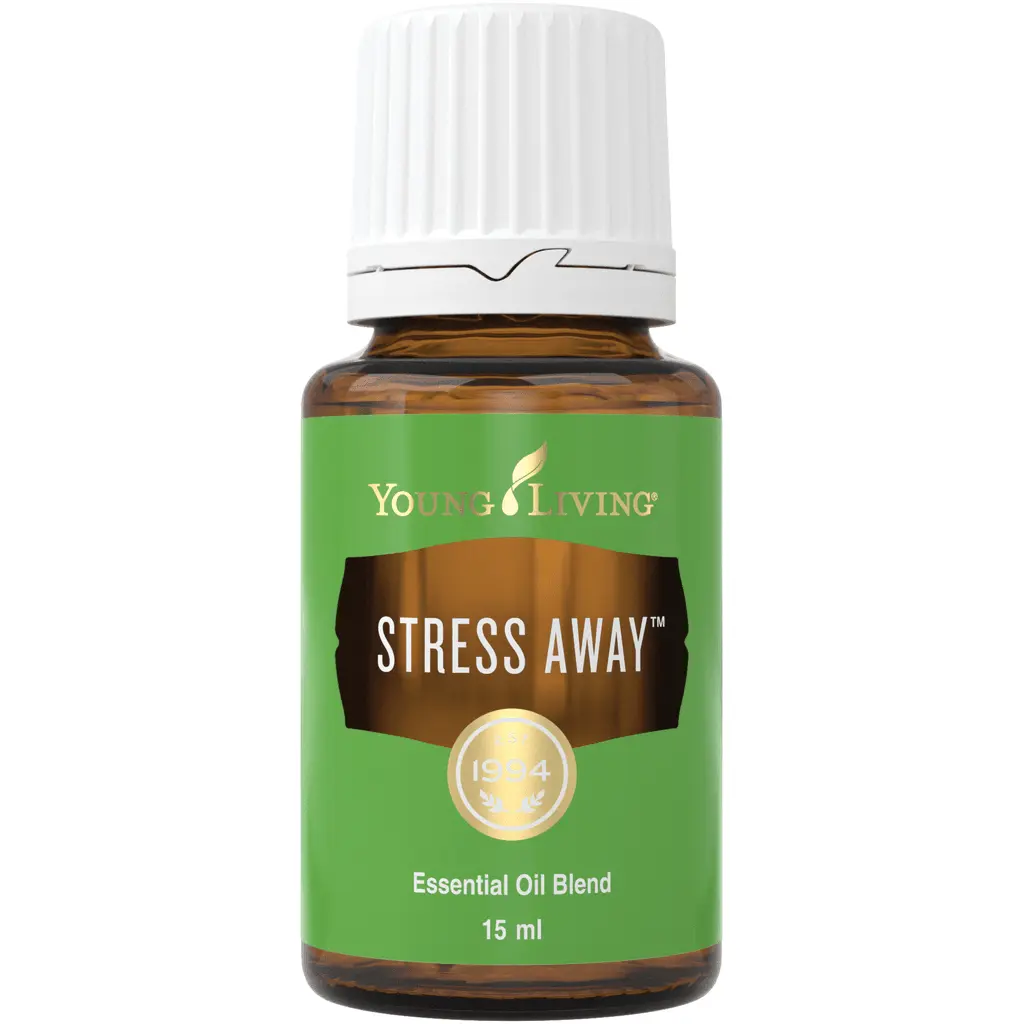 Young Living Stress Away Essential Oil 15 ml - Copaiba Lime Cedarwood Vanilla Ocotea Lavender Blend for Relaxation and Emotional Balance