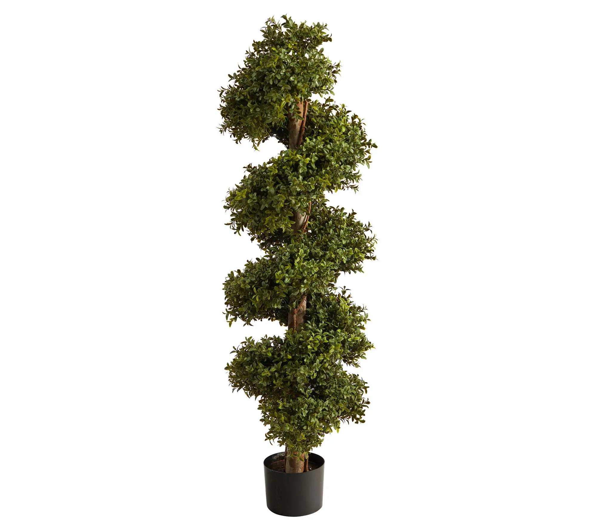 Nearly Natural 46" Boxwood Spiral Topiary Artificial Tree