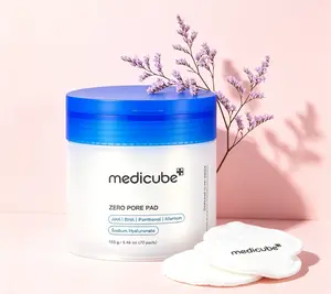 0.45% BHA & AHA Lactic Exfoliator Pads – Medicube Zero Pore Pad 70ct Refine Texture Control Oil Shrink Pores Korean Facial Treatment