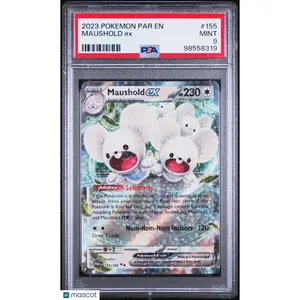 2023 POKEMON PAR EN-PARADOX RIFT #155 MAUSHOLD EX PSA 9