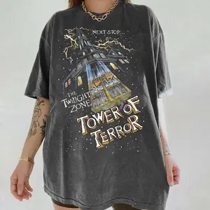 Retro Tower Of Terror Shirt, Twilight Zone Tee Shirt, Summerween Tee, 90s Halloween Movie Sweatshirt, Halloween Gift