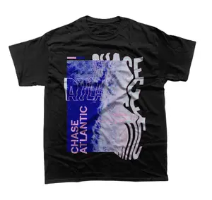 Vintage tee Chase Atlantic Unisex T-Shirt - Beauty in Death Album - Music Band Merch - Cotton Graphic Tee for Gift - Poster T-shirt Vintage tee Unisex T-shirt Menswear Top Underwear Tshirt Round Neck Cotton Shortsleeve Casual