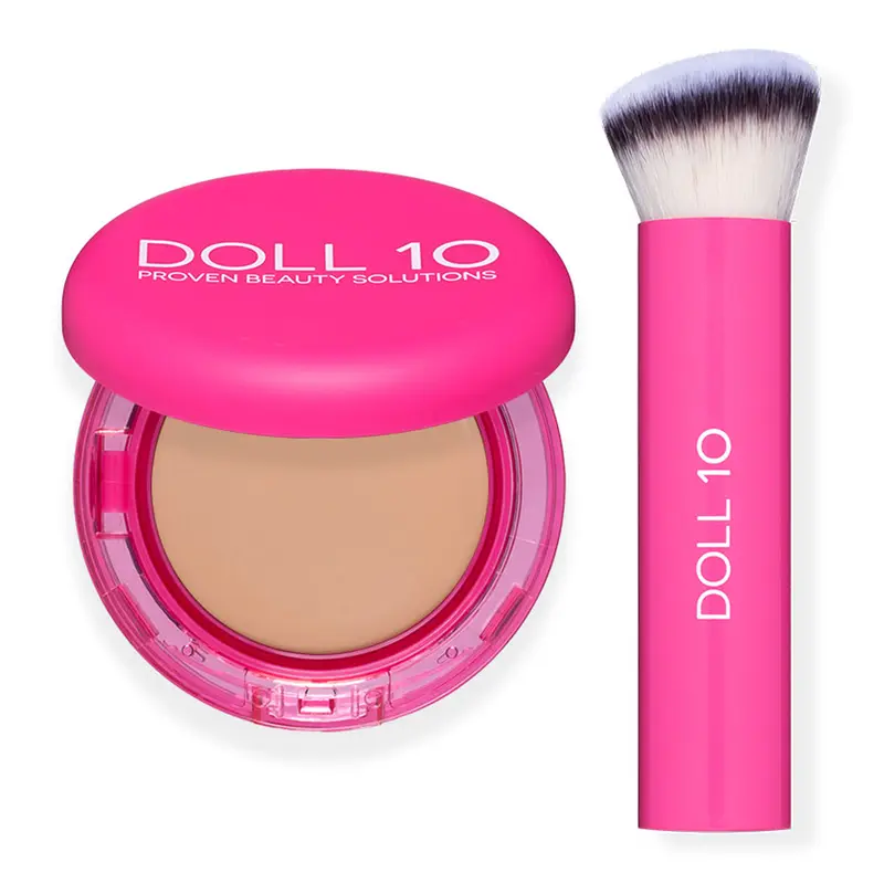 Doll 10 Peptide Bounce Balm Foundation with Brush