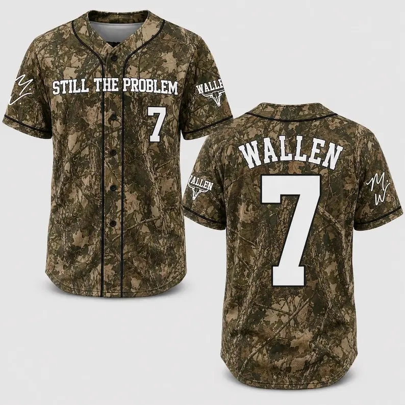 #7 Wallen Baseball Jersey, Country Music Shirt, Tour 2026 Fan Gift, Still The Problem Tour 2026 Short Sleeve Shirt, MW Fan Merch