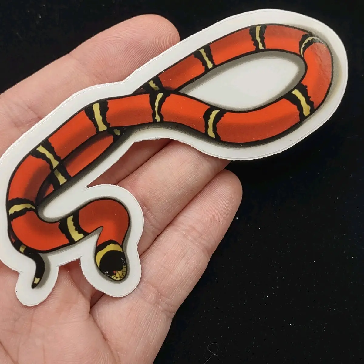 Sinolian Milksnake Diecut Vinyl Sticker- Milksnake Sticker- Snake Sticker- Reptile Sticker