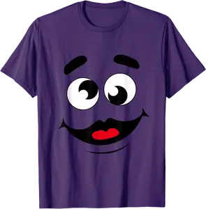 Funny Grimace Face For Halloween Costume T-Shirt - Elaynavi Shop J84B0DKCKX1H7