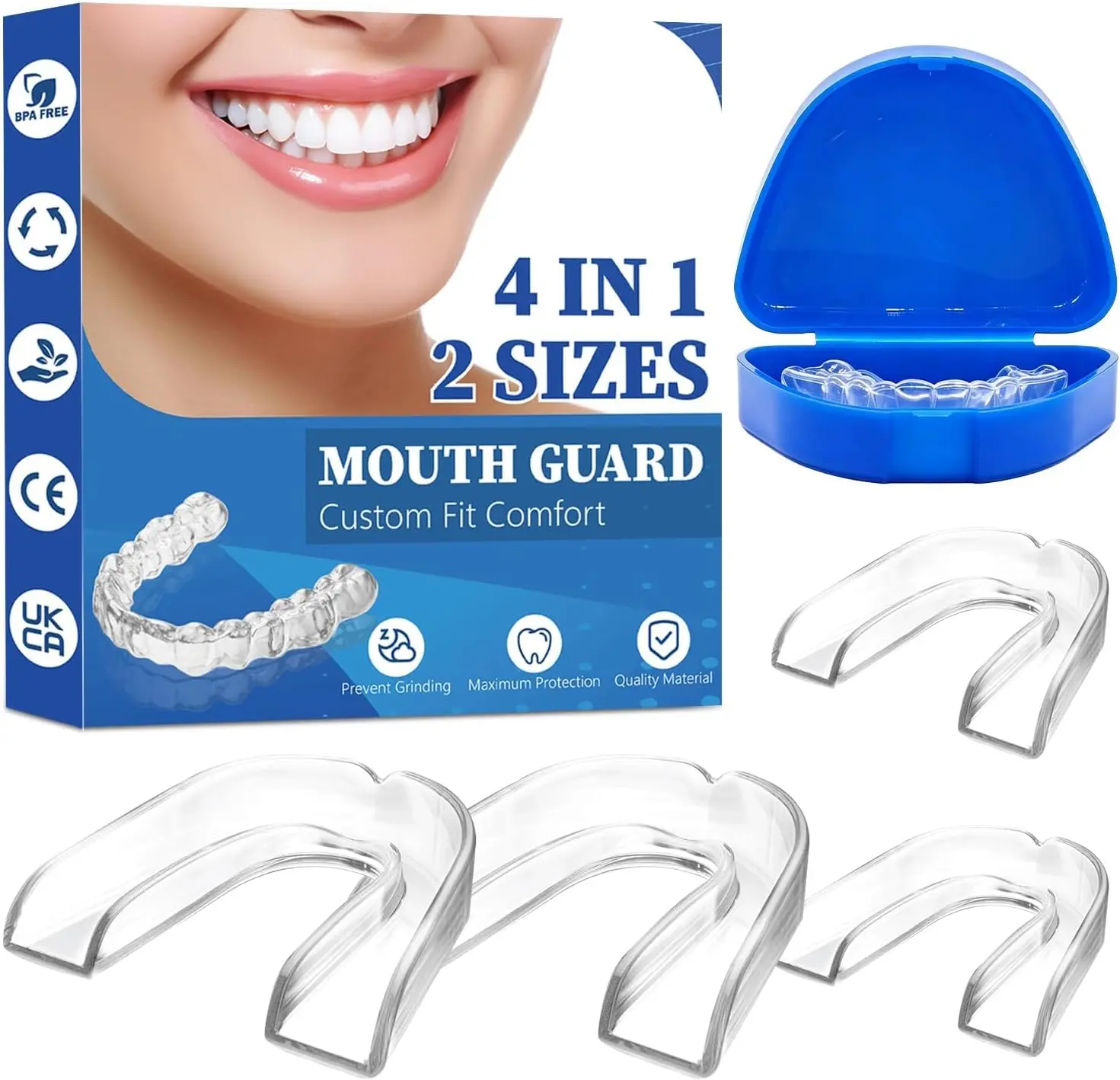 Anti Grinding Guard, Mouth Guard for Grinding Teeth At Night, Night Mouth Guards for Teeth Grinding, Teeth Grinding Mouth Guard for Sleep