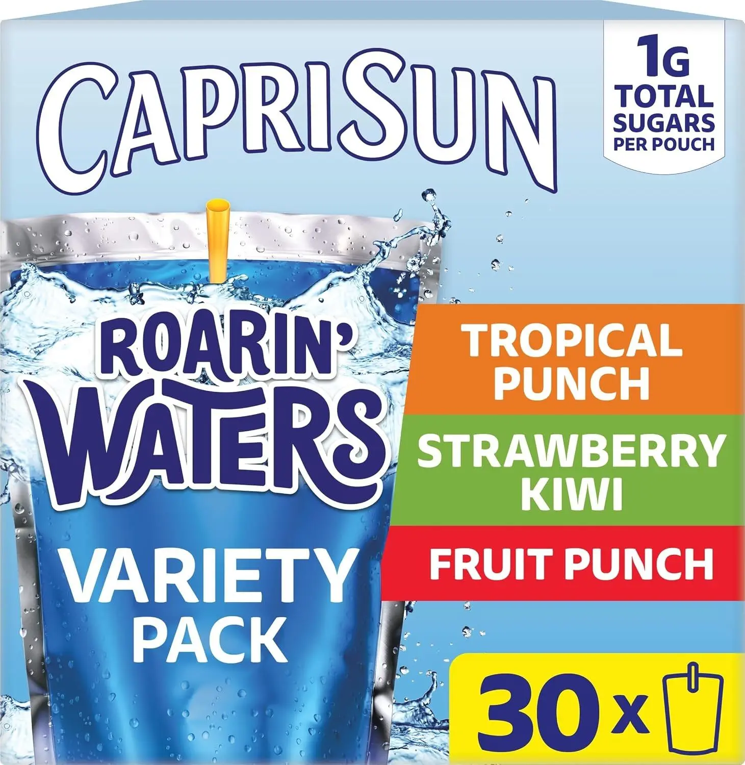 Capri Sun Roarin' Waters Variety Pack, 30 ct Box – 30 Count (Pack of 1)