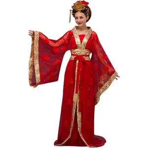 Fashion Womens Ladies Stunning Asian Oriental Chinese Dynasty Ming Qin Han Xia Dress Costume with Head Accessories
