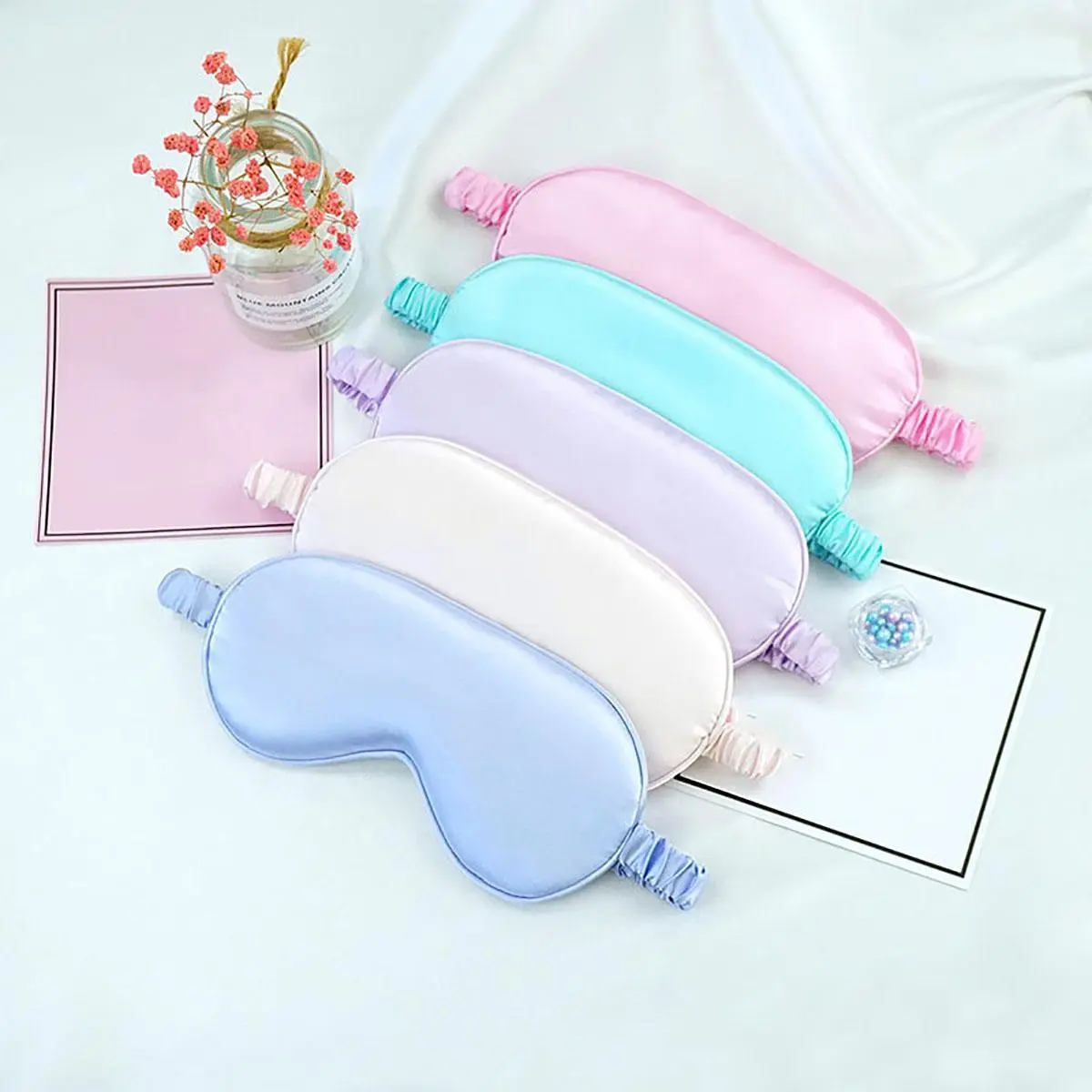 Double Sided Sleep Eye Mask, 1 Count Comfortable Breathable Sleep Eye Cover with Elastic Band, Eye Care Mask for Home & Travel