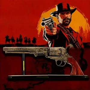 DIY Metal Stainless Steel Model 3D Stereoscopic Assembly Model Toy Ornament Revolver Requires tools and self-assembly