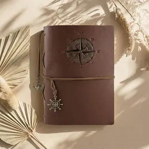 Retro Tarot Study Notebook | A5 | Linen-textured Loose-leaf Journal | Portable with 78 Card Reference Sheets | Includes 40 Replacement Pages