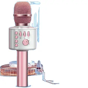 AI Smart Wireless Multi-Function Bluetooth Microphone Speaker All-in-One Machine for Home KTV Singing