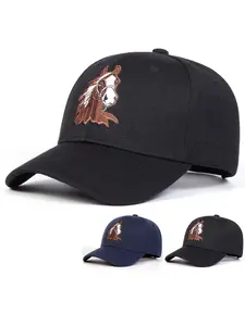 Unisex Animal Pattern Baseball Cap, Animal Print Snapback, Adjustable Fitted Woven Hat for All Seasons, Casual Outdoor Sun Protection for Men & Women