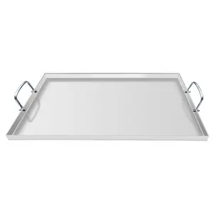 Smartcook rectangular stainless steel grill pan for grilling, suitable for outdoor grilling, easy to clean