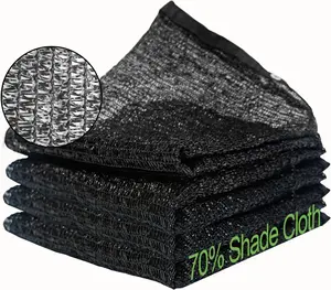 inCustom 40%-70% Shade Cloth with Grommets Mesh Sun Shade Tarp Black Outdoor Garden Sun Shade for Plants, Greenhouse,Pergola Canopy And Sunshade Shaded Canopy