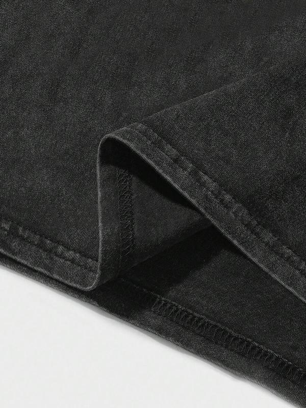 Men's Casual Sporty Short Sleeve Shirt, Gothic Letter Print, Comfortable Round Neck Tee for Outdoor Gym Streetwear Athletic T Shirt Men's Casual Sporty Short Sleeve Shirt, Gothic Letter Print, Comfortable Round Neck Tee for Outdoor Gym Streetwear Athletic T Shirt