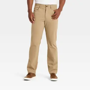 Men's Slim Straight Fit Five Pocket Pants - Goodfellow & Co Tan 36x32