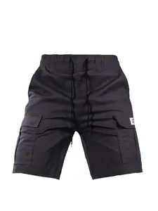 American-style functional cargo shorts  summer drawstring loose-fit bermuda shorts, a must-have for trendy men