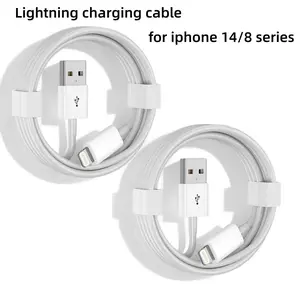 USB-A to Lightning Fast Charging Data Sync Cable, Compatible with iPhone 14 13 12 11 Pro Max XR XS X 8 7 6 Plus Se iPad, High-Speed Data Transfer