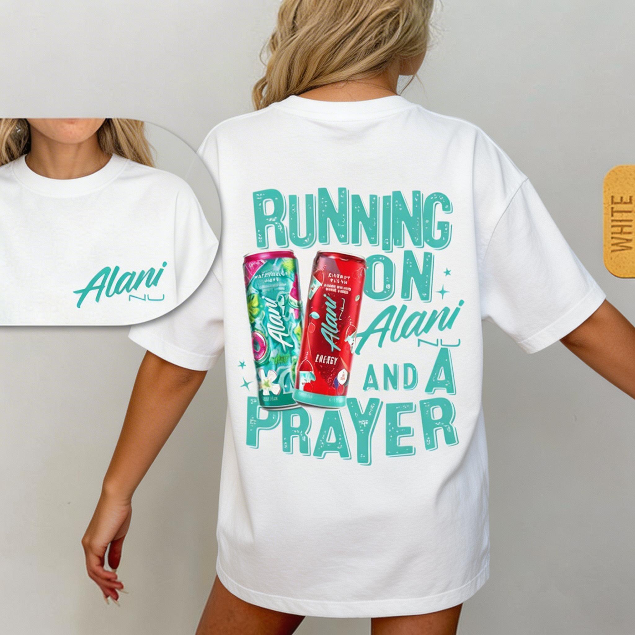 Double-Sided Alani Nu Energy Drink Graphic T-Shirt tee