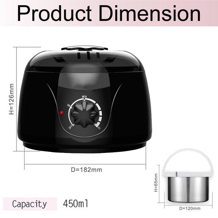Brazilian and Bikini Waxing Kit,Portable Electric Wax Warmer Kit For Body Hair Removal - Melting Pot Hot Wax Heater with Accessories for Facial, Bikini, Armpit Waxing at Home for All Genders