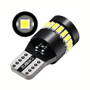 194 LED Bulbs 6000K White Bright, T10 168 2825 W5W Wedge LED Replacement Light, Canbus Error Free, 3014+3030 Chips for Car Interior Dome Map License Plate Trunk Door Lights