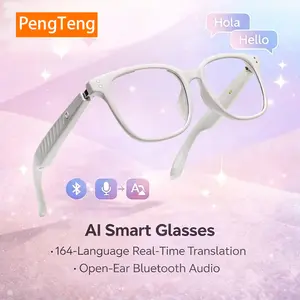 2026 Ai Smart Bluetooth-compatible Music Glasses, Dual Bluetooth-compatible Earphones, Open Audio, Fashionable Lenses, Hands-Free, Comfortable, Perfect Gift