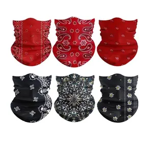 6 Pcs UV Protection Cooling Neck Gaiter Set  Summer Must-Have! Neck Scarf + Face Mask + Balaclava + Headband + Head Wrap for Men & Women. Seamless, Breathable for Motorcycle, Biking, Fishing, Outdoor Activities. Stay Cool Under Sun summerwins