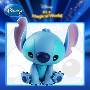 L-1pc Disney Officially Licensed Stitch Creative Drop-proof Piggy Bank Coin Bank Fun Home Gadgets Cute Creative Living Room Decoration Large Capacity Coin Storage Box Halloween Christmas Thanksgiving Surprise for Family and Friends Gift