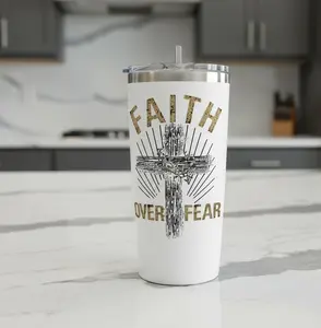 Faith Over Fear (Clear Background) - UVDTF Decal for cups/hard surfaces sticker