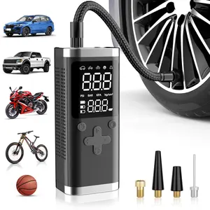 Portable Tire Inflator Air Compressor - 150 PSI Fast Air Pump with Digital Gauge