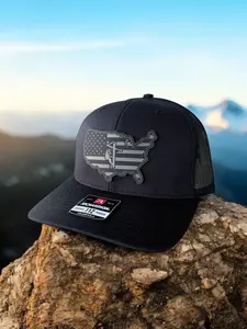 American Flag With Lineman Hat Lineman Hat With Compacitor Journeyman Lineman Hat Valentine's Day Gift For Lineman