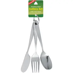 Coghlan's Stainless Steel Cutlery Set (Knife, Fork, Spoon) Camping Survival Tool