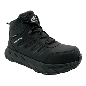 ADTEC: ULTRALIGHT: MEN'S 6" WORK BOOT: BLACK 9258PR [CARBON NANO SAFETY TOE, WATERPROOF, PUNCTURE RESISTANT, SLIP RESISTANT]