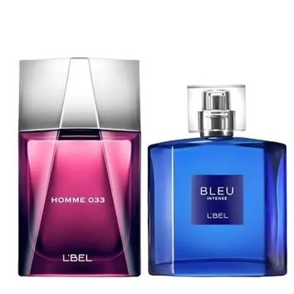 L'bel Bleu Intense & Homme 033 Duo Set for Men - 2 Perfumes P/caballero - Fragrance Gift Set
