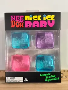 8-Pack Nee Doh Nice Ice Baby Squishy Sensory Fidget Toy Set - Assorted Colors (Replaces Conflicting 4-Pack Note While Preserving Core Product Details)