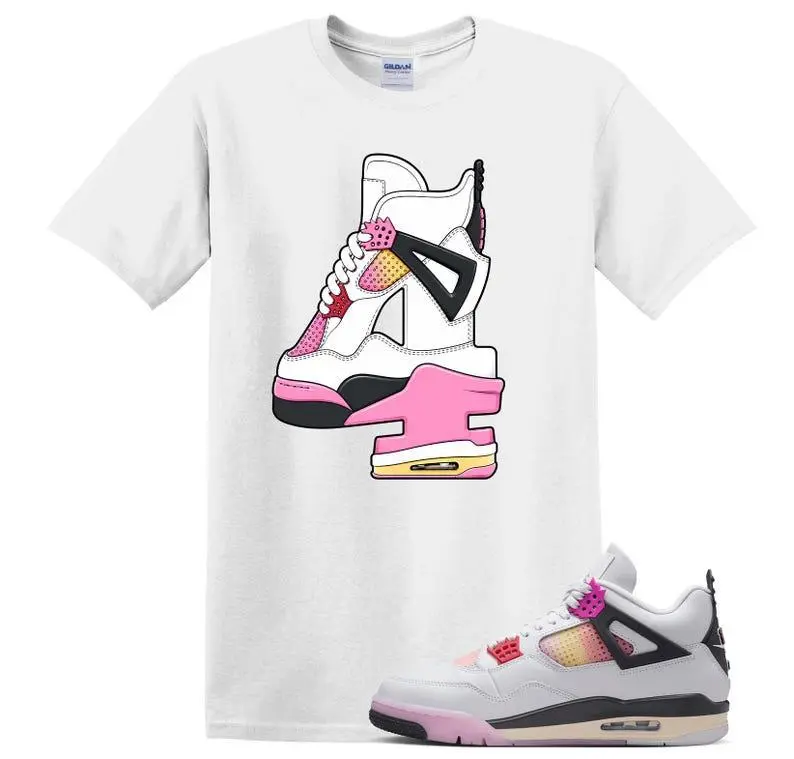 4s Comic Matching T Shirt, Number 4 Graphic Shirt, 90s Hip Hop Tee, Gift For Women and Man, Unisex T-Shirt, Sneaker Head Gift