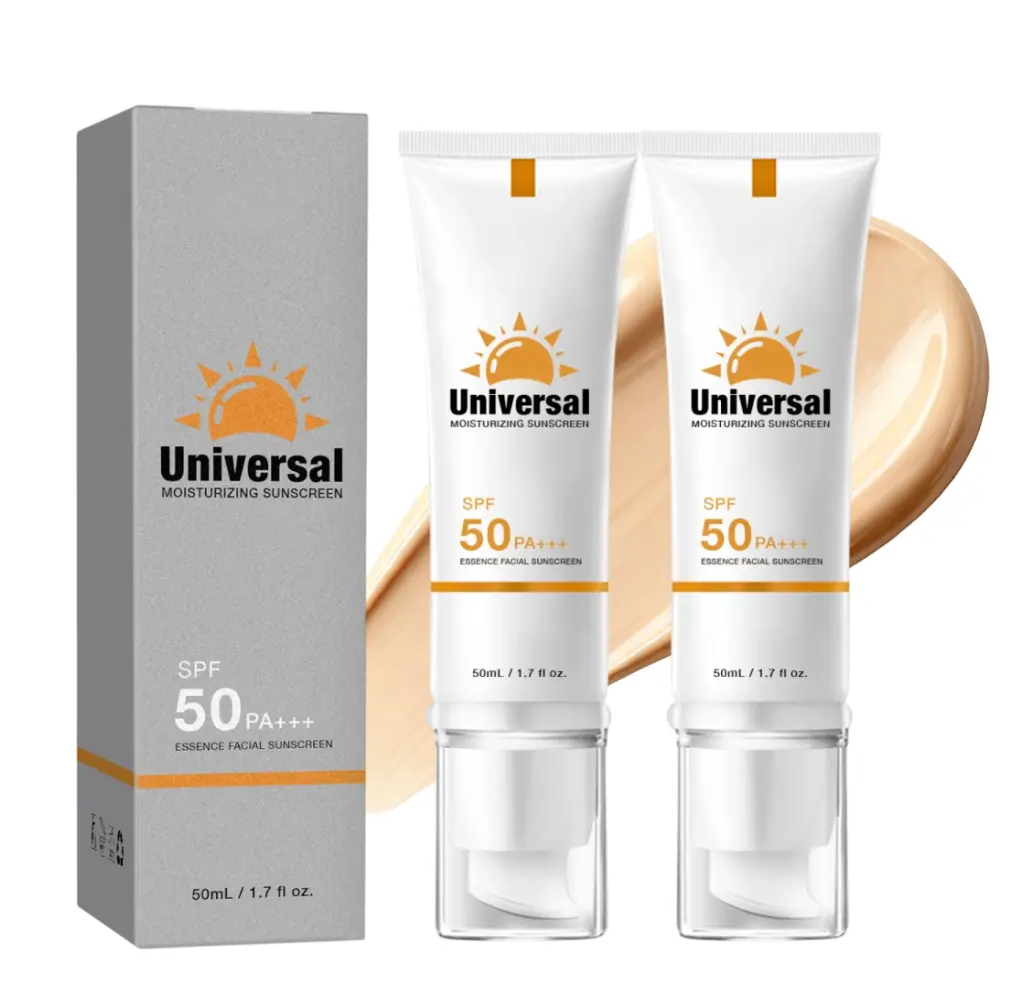 Sunscreen to prevent sunburn andtanning,Universal Tinted Face MoisturizerSunscreen,SPF 50 PA+++,Water Resistant AndNon-Greasy,For All Type SkinFacial Skincare