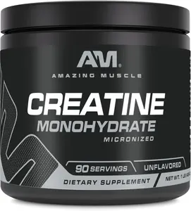 Micronized Creatine Monohydrate Powder with 5000mg per Serving, Unflavored Strength and Muscle Support for Pre and Post Workout, High-Potency 90 Serving Fitness Supplement