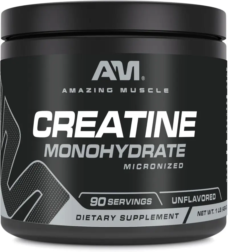 Micronized Creatine Monohydrate Powder with 5000mg per Serving, Unflavored Strength and Muscle Support for Pre and Post Workout, High-Potency 90 Serving Fitness Supplement