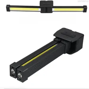 Gym Lamp for Posing - Portable Magnet LED Flashlight with Hanging Hook, 180 Degree Folding Magnetic Work Light, 7th Gear Dimming Usb Rechargeable HeadlampXXSTYOUT12