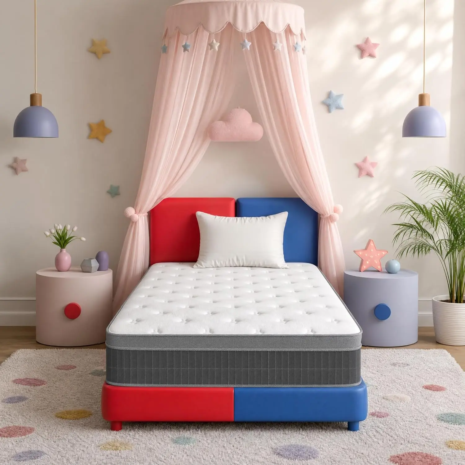 Medium Firm Hybrid Mattress in a Box - CertiPUR-US Certified, 60-Night Trial, Cooling, Breathable, Motion Isolation, 12"/14" Sizes (Twin, Full, Queen, King), Suitable for Bedroom, RV