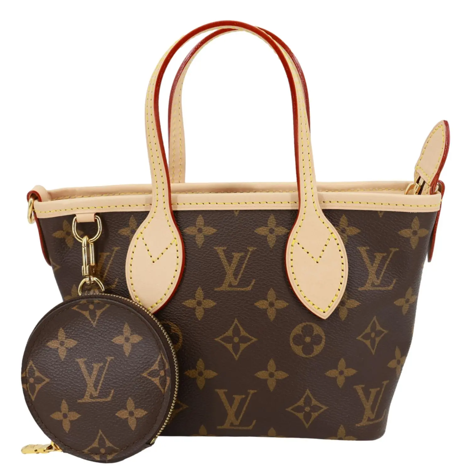 Pre-owned Louis Vuitton Canvas Tote Bags Neverfull BB Monogram Tote Bag Brown