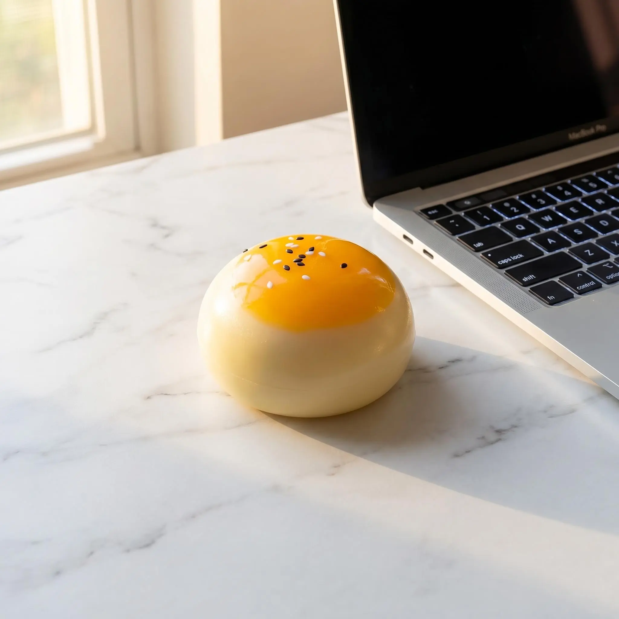 [BOGO] Egg Yolk Biscuit Stress Relief Toy - Soft Slow-Return Realistic Squishy Fidget, Adult/Neurodivergent Kids Sensory Regulation Tool, ADHD Relief & Peace of Mind Desk Toy, Father's Day Gift Option, Perfect Gift